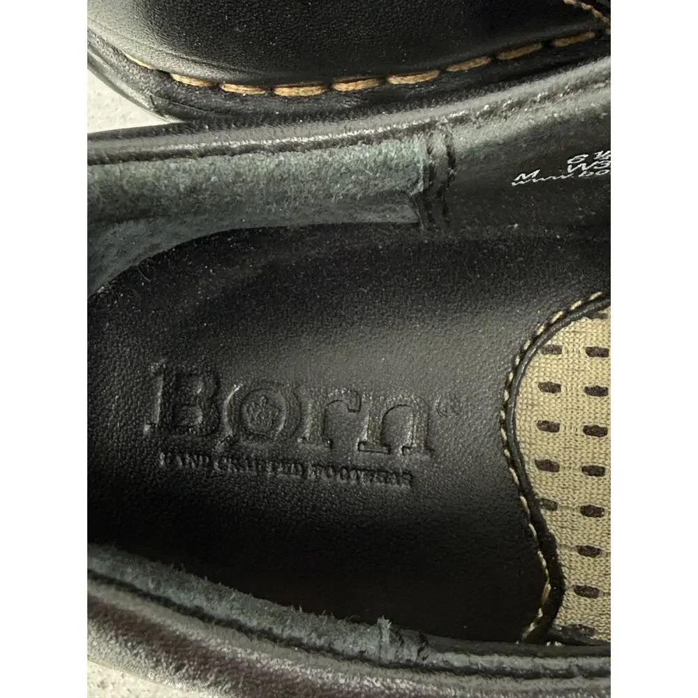 Børn Women's Jean Leather Oxford Lace-Up Shoes Black Size 6.5 M Style: W32146